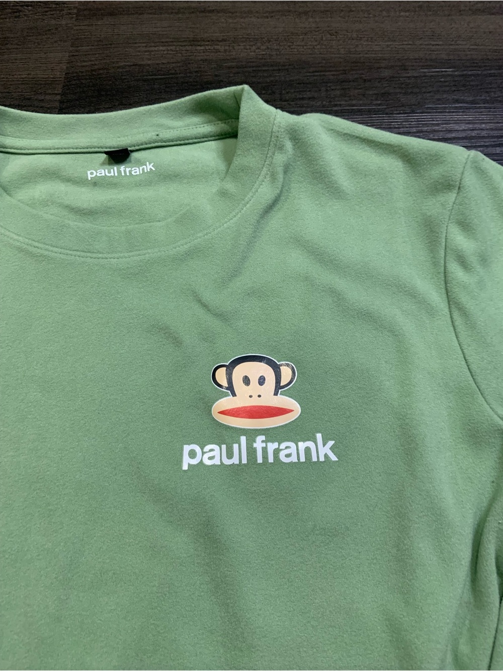 Paul Frank Light Green Long Sleeve Tee with Julius Chest Logo - Picture 2 of 3